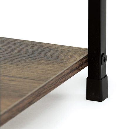 Regál Autronic Regál, 3 police, dekor staré dřevo, MDF, černý lak (GD-213 OLW) (31)