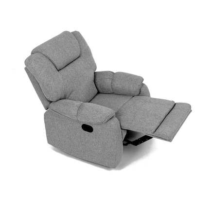 Relaxační křeslo Autronic TV a relaxační křeslo, manuální polohování, potah světle šedá látka (TV-4088 SIL2) (38)