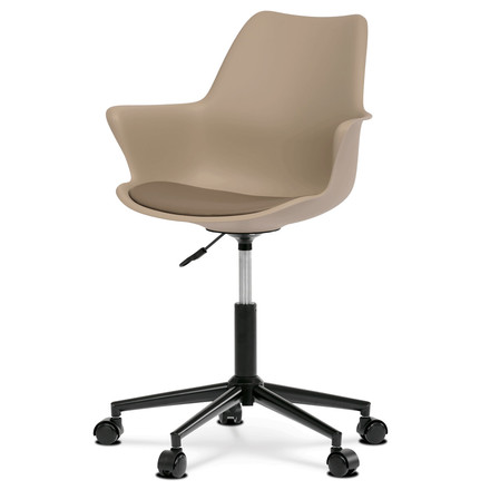 Kancelářská židle Autronic Židle kancelářská, cappucino plastová skořepina, plastový kříž (KA-J772 CAP) (1)