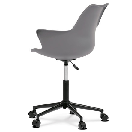 Kancelářská židle Autronic Židle kancelářská, šedá plastová skořepina, plastový kříž (KA-J772 GREY) (2)