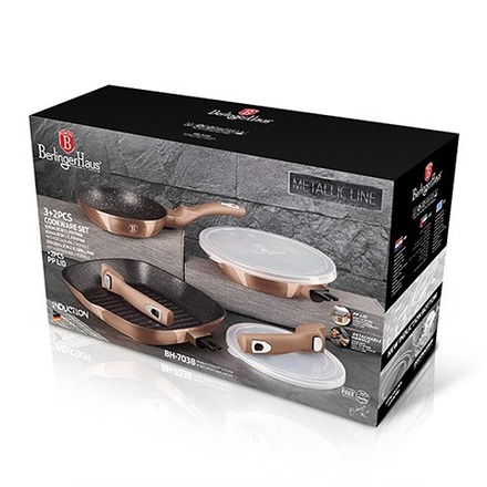Sada pánví s odnímatelnou rukojetí a mramorovým povrchem Berlingerhaus BH-7038 5 ks Carbon Pro Metallic Line (2)