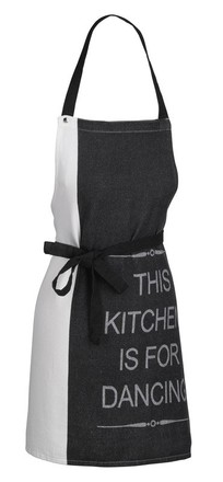 Zástěra Kela KL-12775 Gianna 100% bavlna bílo-černá