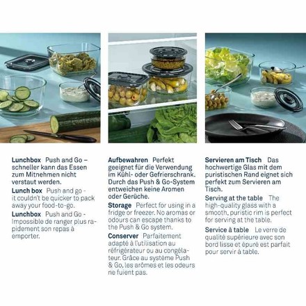 Dóza na potraviny Kela KL-12643 skladovací Aurelia sklo 14,0x10,0x6,5cm 0,4l (4)