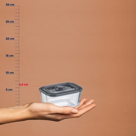 Dóza na potraviny Kela KL-12643 skladovací Aurelia sklo 14,0x10,0x6,5cm 0,4l (5)