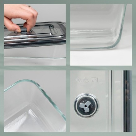 Dóza na potraviny Kela KL-12643 skladovací Aurelia sklo 14,0x10,0x6,5cm 0,4l (6)