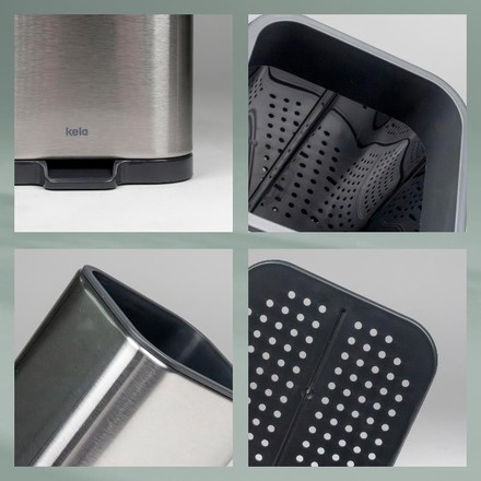 Odkapávač na příbory Kela KL-12127 Plata nerez matná stříbrná 10,0x11,5x12,5cm (4)