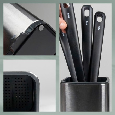 Odkapávač na příbory Kela KL-12127 Plata nerez matná stříbrná 10,0x11,5x12,5cm (5)