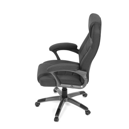 Kancelářské křeslo Autronic černá látka, šedý plastový kříž, kolečka na tvrdé podlahy (KA-C713 BK2) (16)