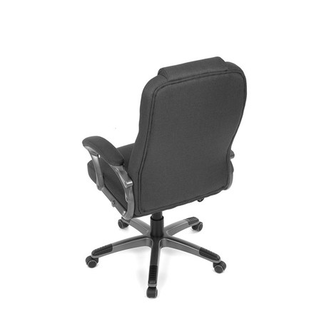 Kancelářské křeslo Autronic černá látka, šedý plastový kříž, kolečka na tvrdé podlahy (KA-C713 BK2) (18)