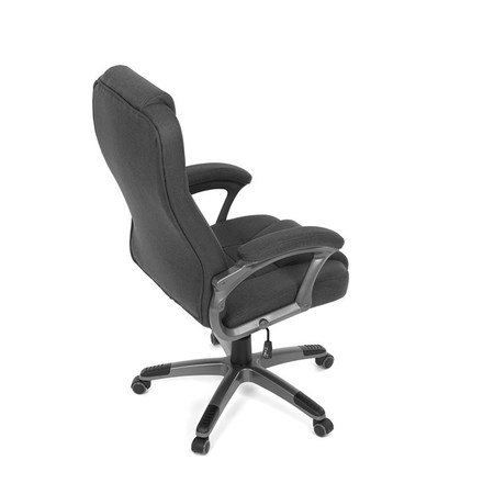 Kancelářské křeslo Autronic černá látka, šedý plastový kříž, kolečka na tvrdé podlahy (KA-C713 BK2) (21)