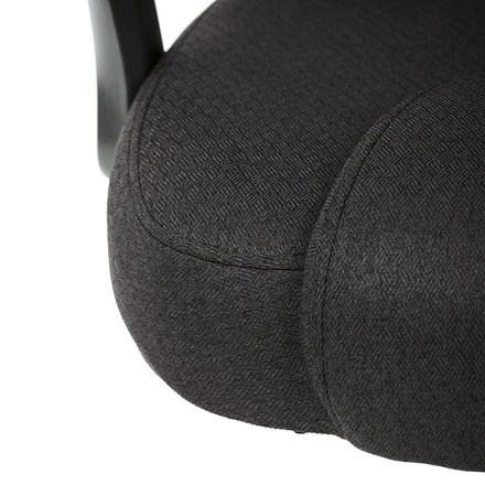 Kancelářské křeslo Autronic černá látka, šedý plastový kříž, kolečka na tvrdé podlahy (KA-C713 BK2) (25)