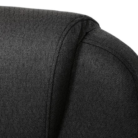 Kancelářské křeslo Autronic černá látka, šedý plastový kříž, kolečka na tvrdé podlahy (KA-C713 BK2) (32)