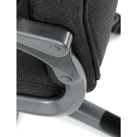 Kancelářské křeslo Autronic černá látka, šedý plastový kříž, kolečka na tvrdé podlahy (KA-C713 BK2) (38)