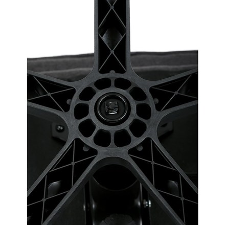 Kancelářské křeslo Autronic černá látka, šedý plastový kříž, kolečka na tvrdé podlahy (KA-C713 BK2) (41)