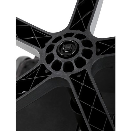 Kancelářské křeslo Autronic černá látka, šedý plastový kříž, kolečka na tvrdé podlahy (KA-C713 BK2) (42)