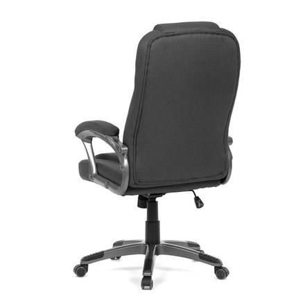 Kancelářské křeslo Autronic černá látka, šedý plastový kříž, kolečka na tvrdé podlahy (KA-C713 BK2) (6)