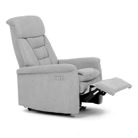 Relaxační křeslo Autronic TV a relaxační křeslo s elektrickým ovládáním, potah stříbrná látka (TV-925 SIL2) (19)