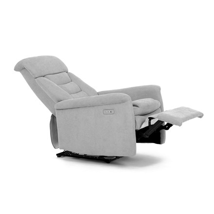 Relaxační křeslo Autronic TV a relaxační křeslo s elektrickým ovládáním, potah stříbrná látka (TV-925 SIL2) (20)