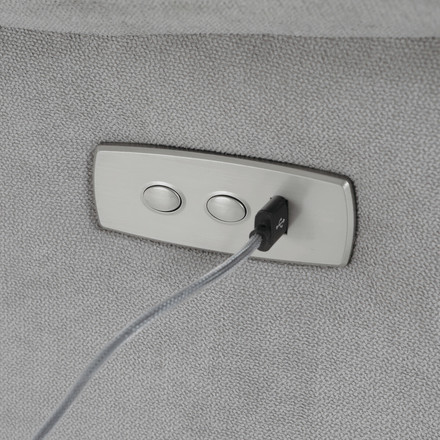 Relaxační křeslo Autronic TV a relaxační křeslo s elektrickým ovládáním, potah stříbrná látka (TV-925 SIL2) (39)