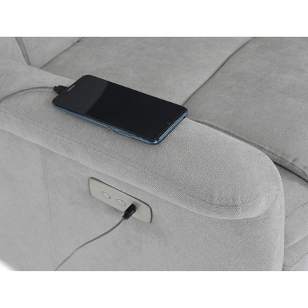 Relaxační křeslo Autronic TV a relaxační křeslo s elektrickým ovládáním, potah stříbrná látka (TV-925 SIL2) (41)