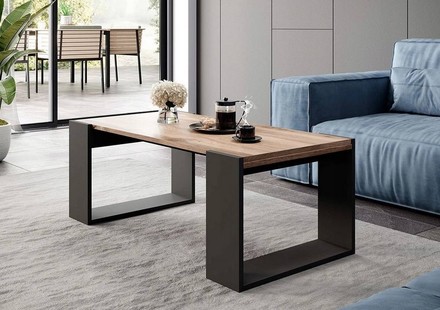 Konferenční stolek Halmar WOOD wotan/antracit (1)