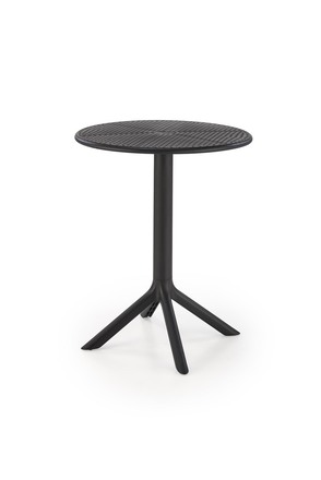 Zahradní stůl Halmar CALVO stůl kulatý černá (1)