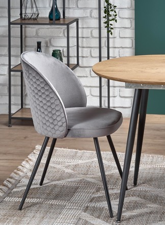 Moderní jídelní stůl s rozkladem Halmar COLORADO stůl rozkládací, deska - dub zlatá, rám - černá (2p=1szt) (2 Karton) (11)