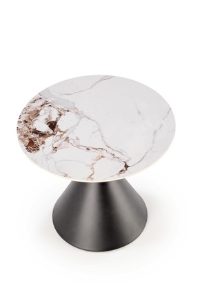 Konferenční stolek Halmar GORETTI_S konferenční stolek bílá mramor / černá (2 Karton) (1)