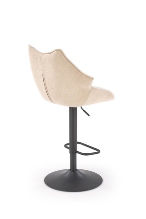 Barová židle Halmar H122 barová židle nohy - černá, sedák - béžová (1p=2szt) (5)
