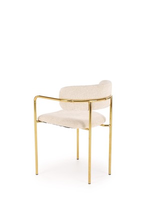 Moderní jídelní židle Halmar K537 židle krémová (1p=2szt) (3)