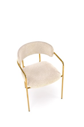 Moderní jídelní židle Halmar K537 židle krémová (1p=2szt) (6)