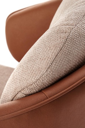 Moderní jídelní židle Halmar K554 židle hnědá / béžová (8)