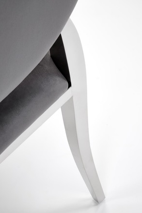 Moderní jídelní židle Halmar K555 židle šedá / stříbrná (10)