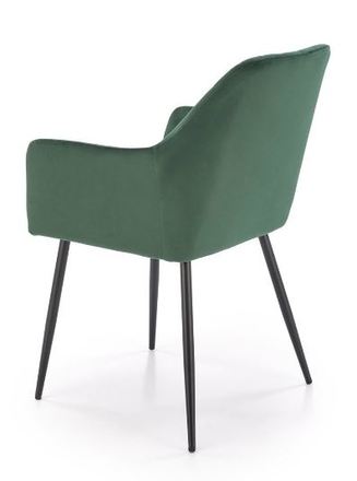 Moderní jídelní židle Halmar K558 židle tmavě zelená (1)