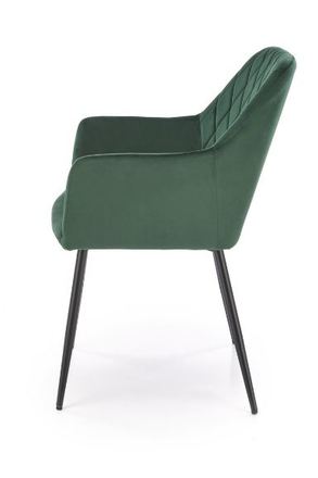Moderní jídelní židle Halmar K558 židle tmavě zelená (3)