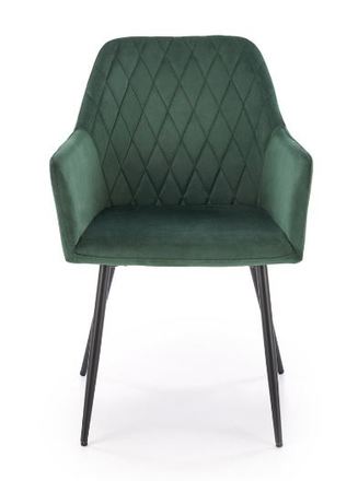 Moderní jídelní židle Halmar K558 židle tmavě zelená (4)