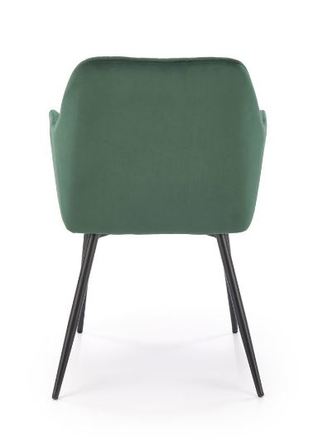 Moderní jídelní židle Halmar K558 židle tmavě zelená (5)
