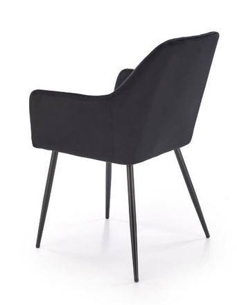 Moderní jídelní židle Halmar K558 židle černá (1)