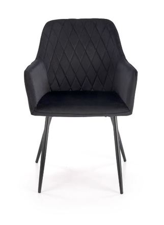 Moderní jídelní židle Halmar K558 židle černá (3)