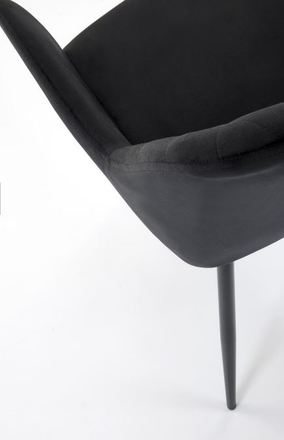 Moderní jídelní židle Halmar K558 židle černá (6)