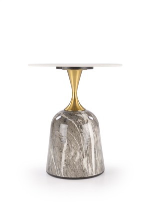 Konferenční stolek Halmar ROSA konferenční stolek bílá mramor / šedá mramor / zlatá (2p=1szt) (2 Karton) (1)