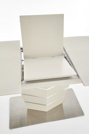 Moderní jídelní stůl s rozkladem Halmar SORENTO stůl rozkládací béžová mat (3p=1szt) (3 karton) (5)