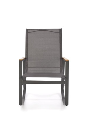 Zahradní židle Halmar ZLATAN zahradní židle tmavě šedá / j.šedá (1p=1szt)