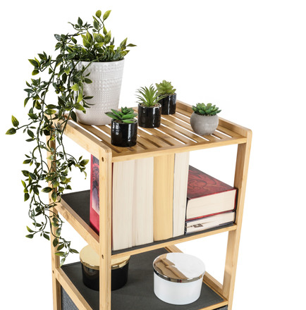 Bambusový regál G21 Bambusový regál s 5 košíky (8)