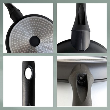 Pánev Kela KL-15163 Atura litý hliník černá 20 cm (4)