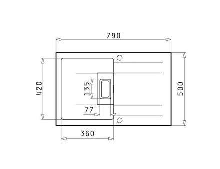 Granitový kuchyňský dřez Pyramis KARTESIO (79X50) 1B 1D IVORY (070134011) (1)