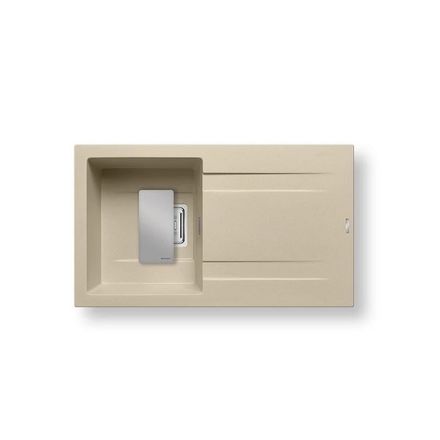 Granitový kuchyňský dřez Pyramis KARTESIO (79X50) 1B 1D IVORY (070134011)