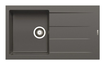 Granitový kuchyňský dřez Pyramis ATHLOS (86X50) 1B 1D IRON GREY 070039411