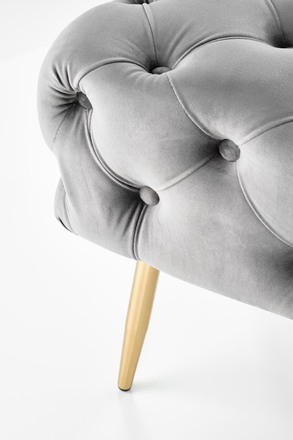 Taburet Halmar ATHENA šedá / zlatá (1p=1szt) (4)