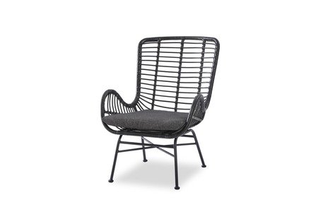 Křeslo Halmar IKARO 2 černá / šedá (1p=4szt) (2)